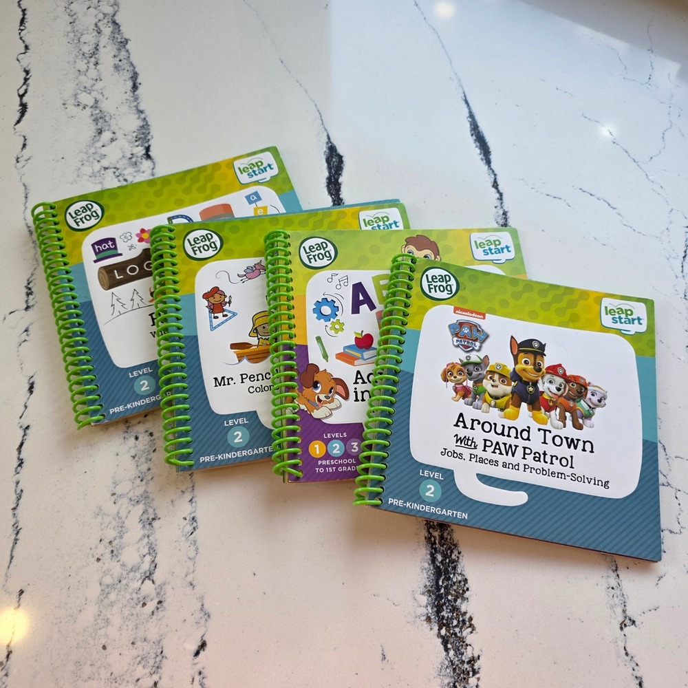 LeapFrog LeapStart Learning Books PAW Patrol Mr Pencil Activity Set - set of 4 - Picture 11 of 13